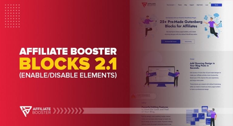 Affiliate Booster Blocks 2.1 is Live (Enable/Disable Elements)